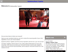 Tablet Screenshot of heldebergmusic.com